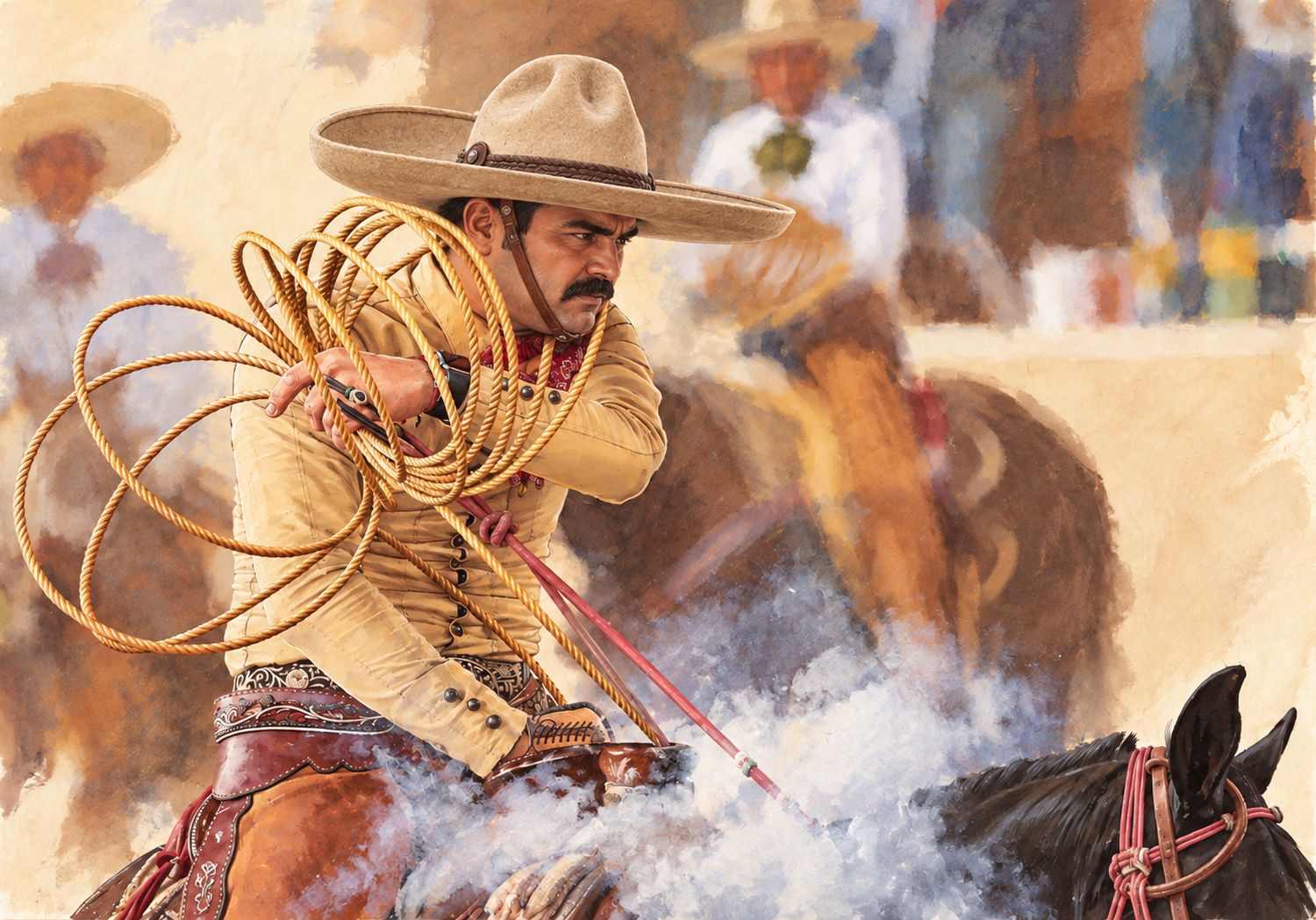 Ilustración de Piales en el lienzo